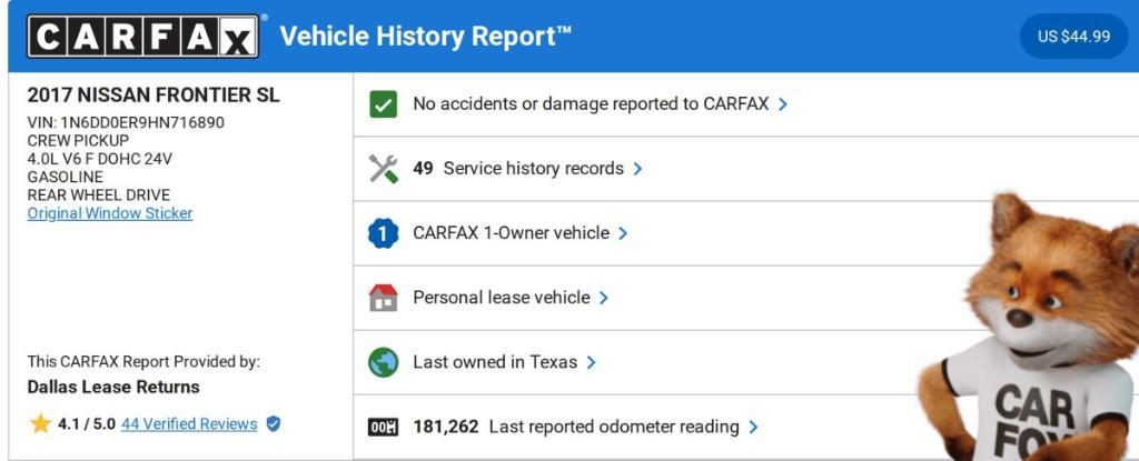 used 2017 Nissan Frontier car, priced at $11,290