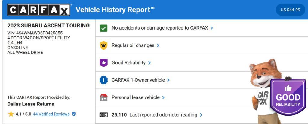 used 2023 Subaru Ascent car, priced at $37,095