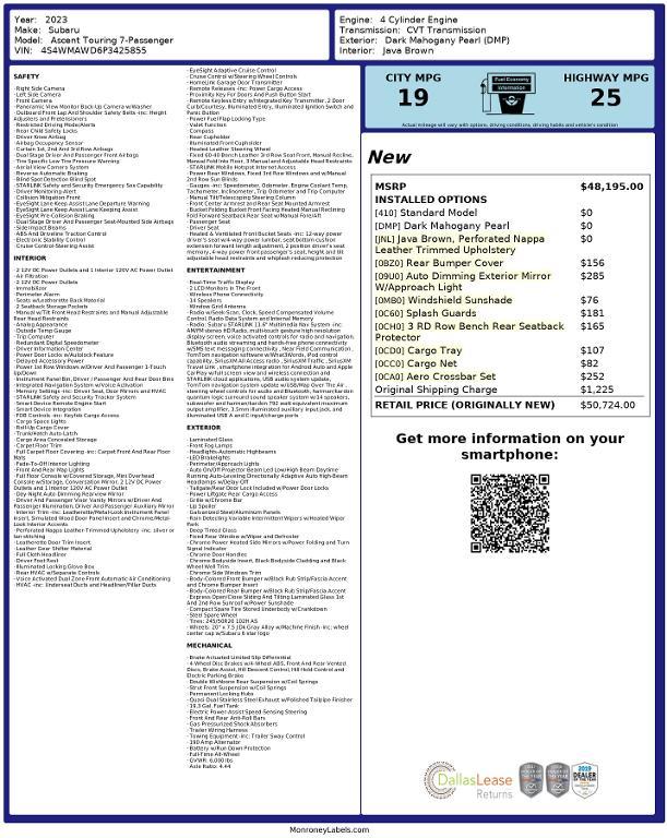 used 2023 Subaru Ascent car, priced at $37,095