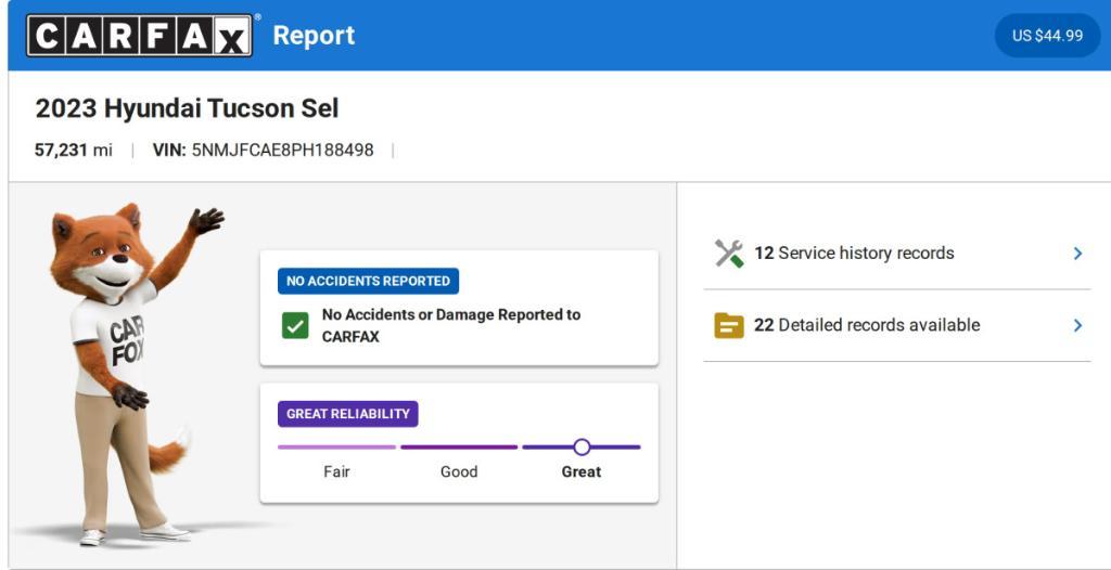 used 2023 Hyundai Tucson car, priced at $24,425