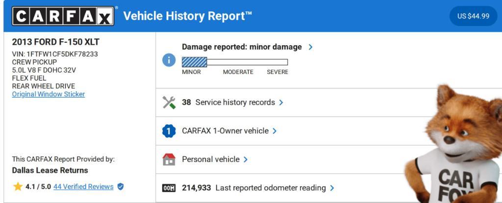 used 2013 Ford F-150 car, priced at $9,895