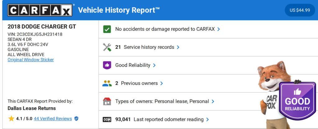 used 2018 Dodge Charger car, priced at $19,746