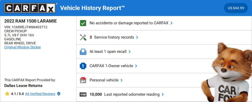 used 2022 Ram 1500 car, priced at $36,562