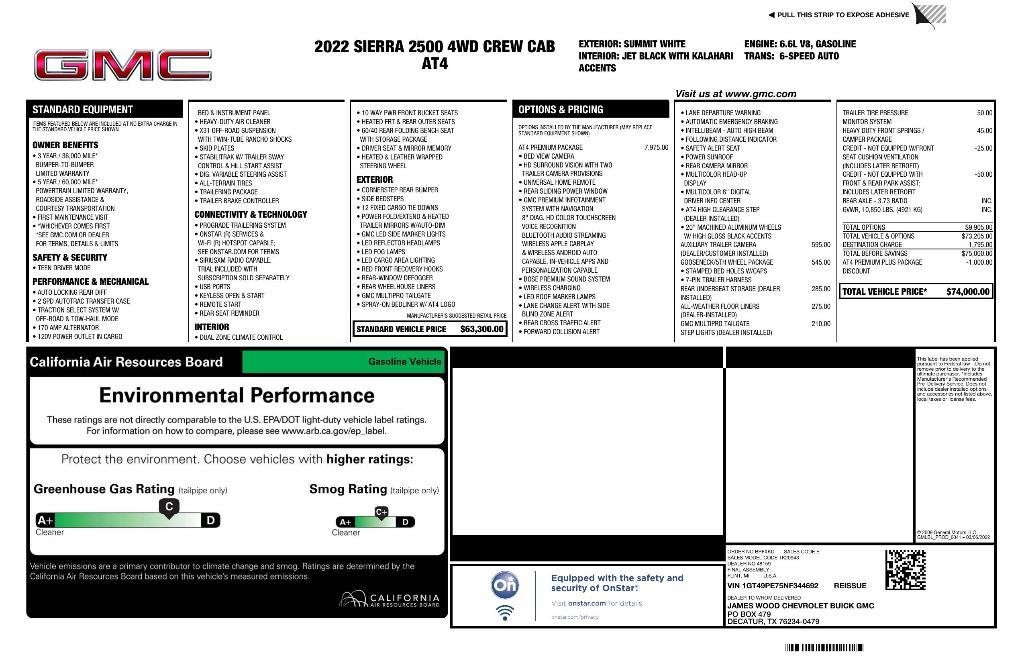 used 2022 GMC Sierra 2500 car, priced at $40,060