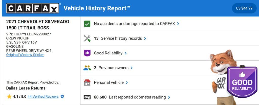 used 2021 Chevrolet Silverado 1500 car, priced at $38,752