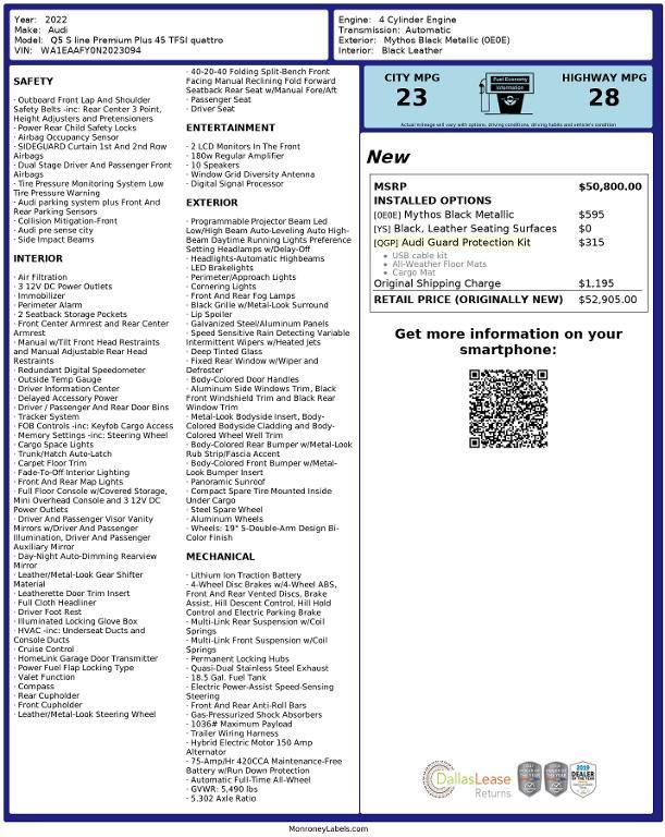 used 2022 Audi Q5 car, priced at $25,152