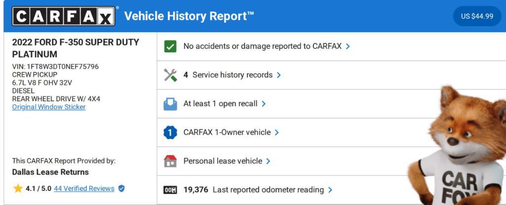 used 2022 Ford F-350 car, priced at $72,398