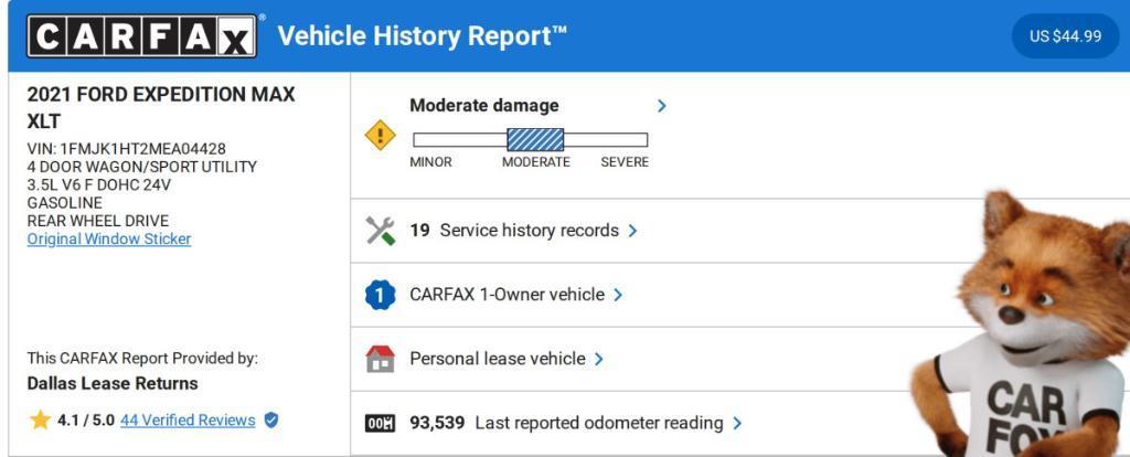 used 2021 Ford Expedition Max car, priced at $24,835