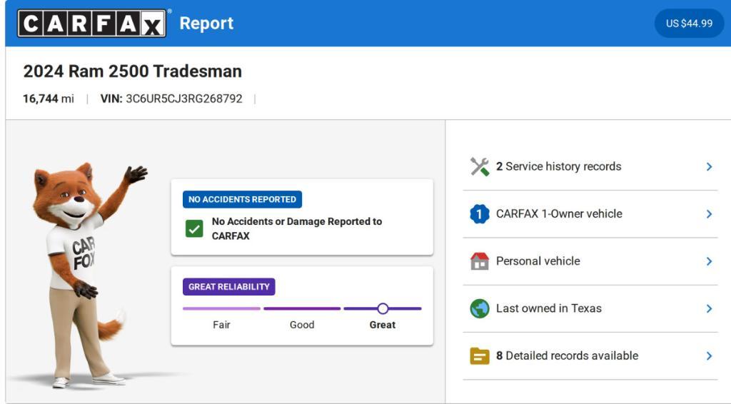 used 2024 Ram 2500 car, priced at $39,912