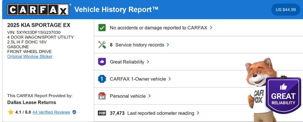 used 2025 Kia Sportage car, priced at $26,275