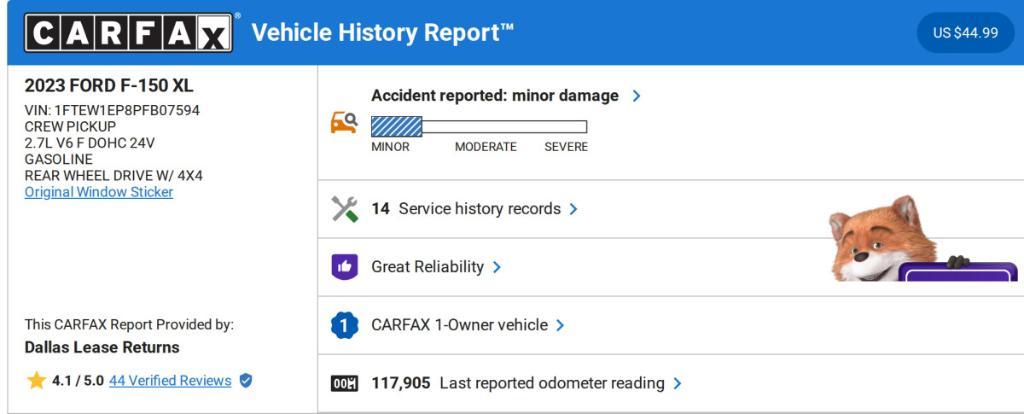 used 2023 Ford F-150 car, priced at $25,995