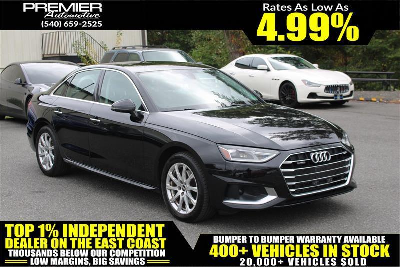 used 2021 Audi A4 car, priced at $19,999