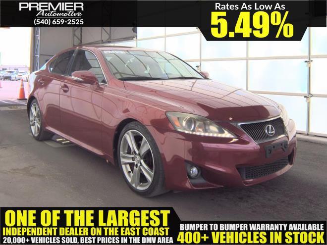 used 2012 Lexus IS 250 car, priced at $12,450