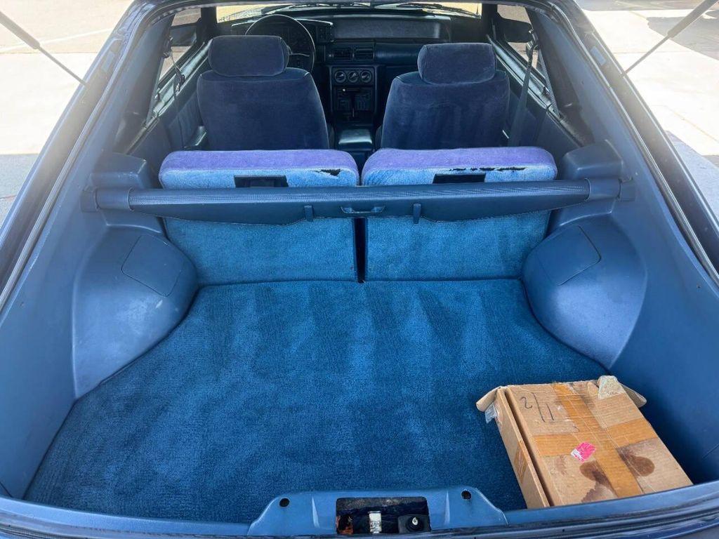1987 Blue Ford Mustang