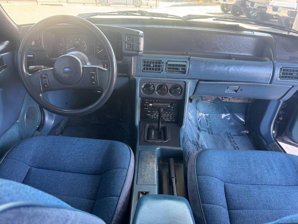 1987 Blue Ford Mustang