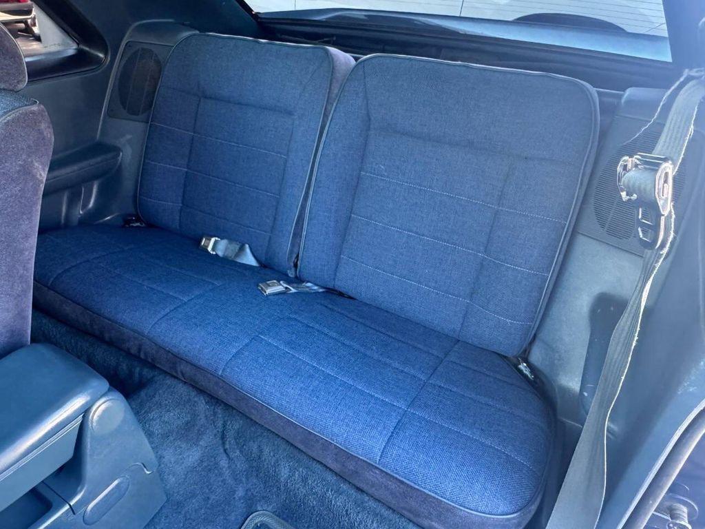 1987 Blue Ford Mustang