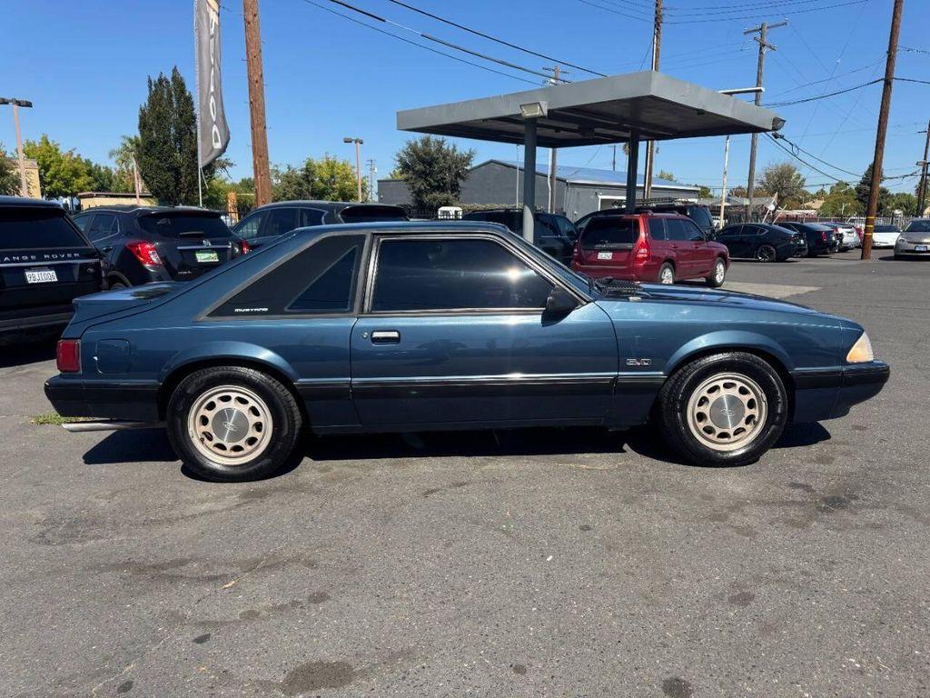 1987 Blue Ford Mustang