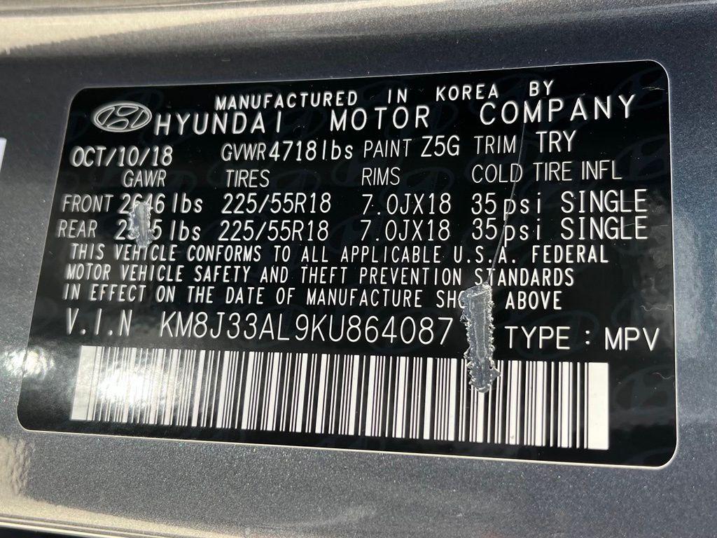 used 2019 Hyundai Tucson car, priced at $18,527