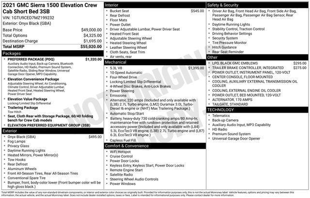 used 2021 GMC Sierra 1500 car, priced at $30,848