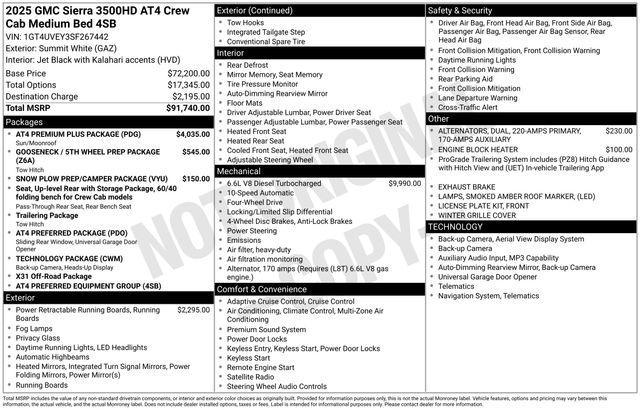 used 2025 GMC Sierra 3500 car, priced at $75,962