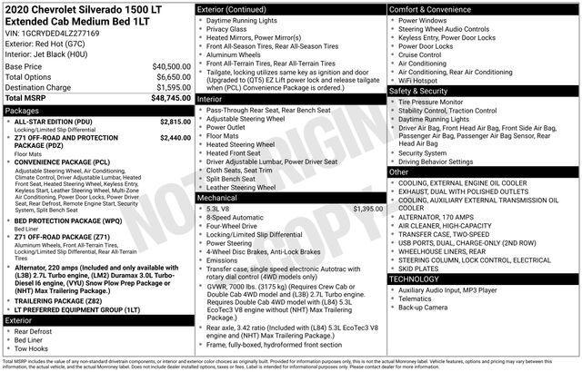 used 2020 Chevrolet Silverado 1500 car, priced at $30,345