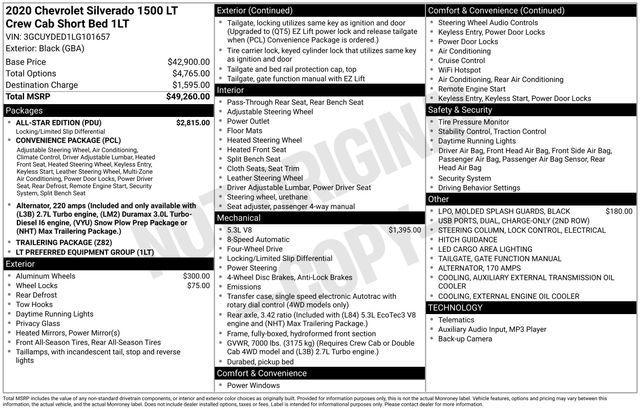 used 2020 Chevrolet Silverado 1500 car, priced at $29,971