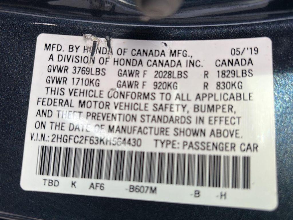 used 2019 Honda Civic car, priced at $16,991