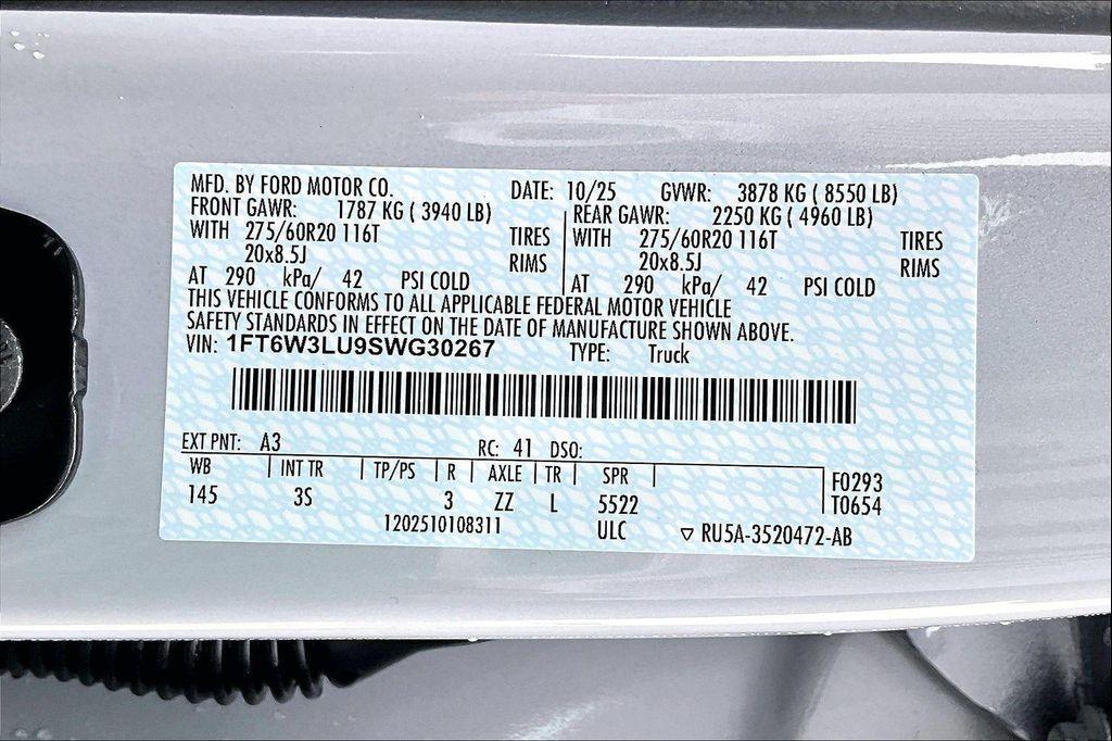 new 2025 Ford F-150 Lightning car, priced at $62,632