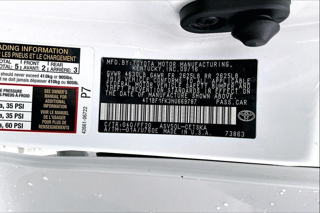 used 2017 Toyota Camry car, priced at $12,991