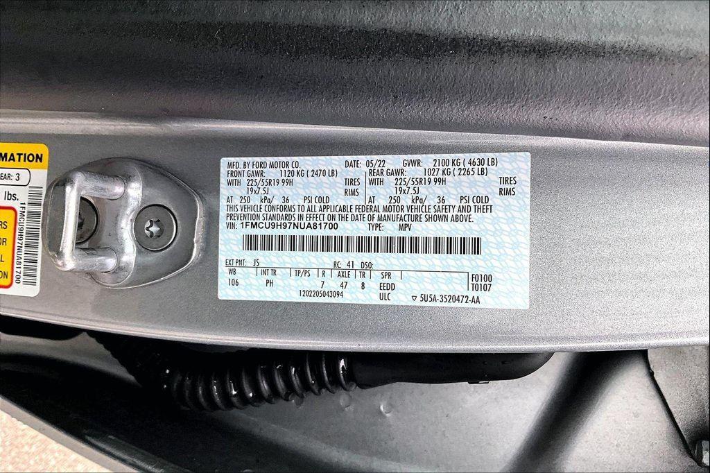 used 2022 Ford Escape car, priced at $23,491