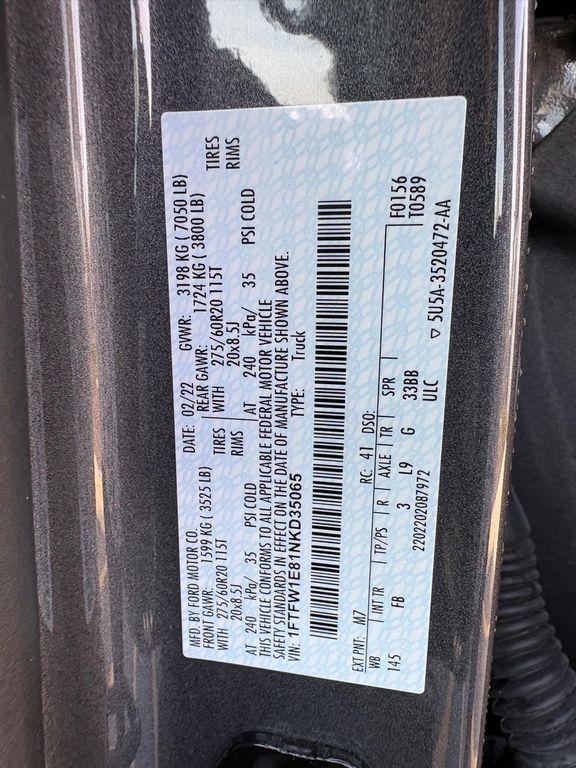 used 2022 Ford F-150 car, priced at $39,991