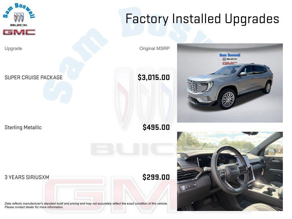 new 2026 GMC Acadia car, priced at $60,215