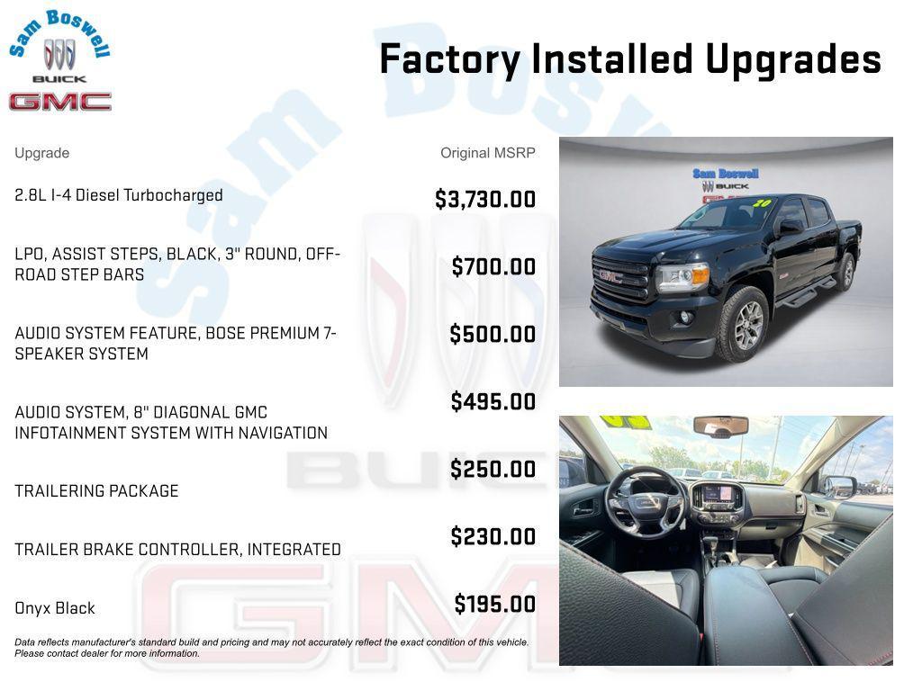 used 2020 GMC Canyon car, priced at $27,955