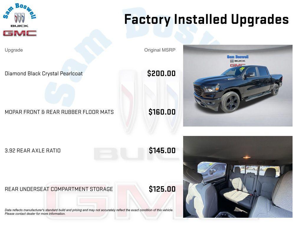 used 2022 Ram 1500 car, priced at $26,000