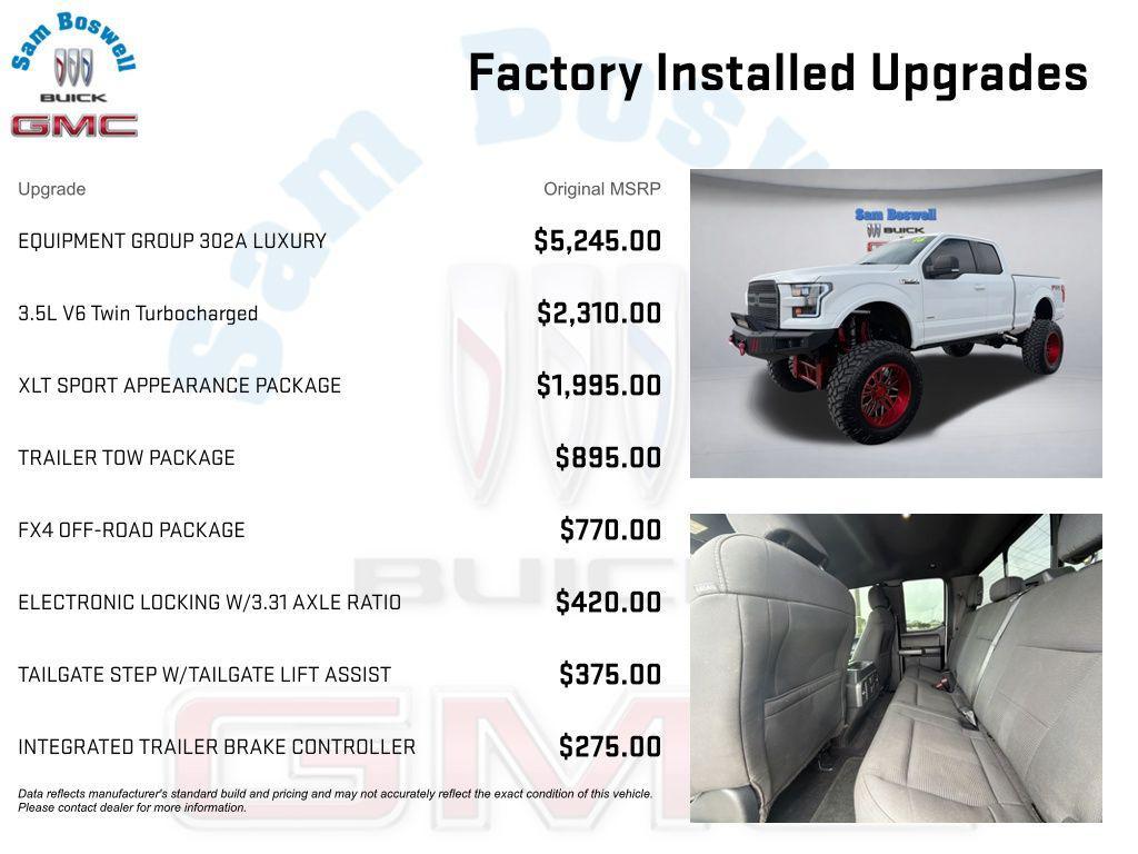 used 2016 Ford F-150 car, priced at $27,989