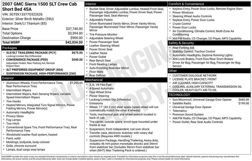 used 2007 GMC Sierra 1500 car, priced at $9,987