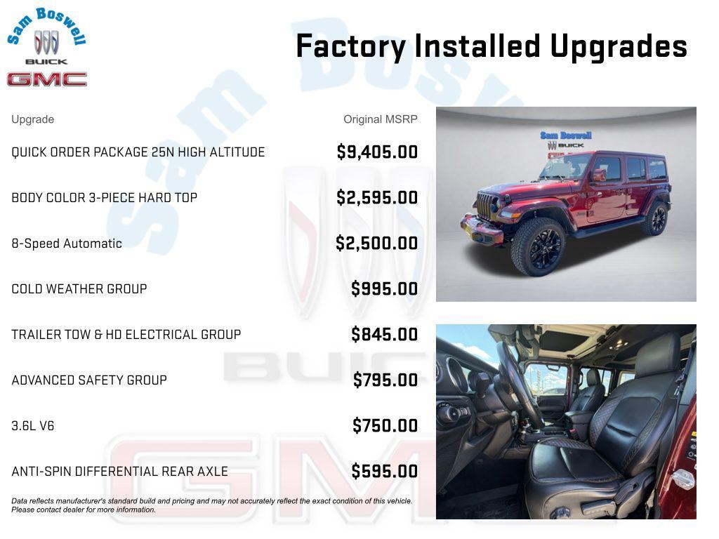 used 2021 Jeep Wrangler Unlimited car, priced at $23,495