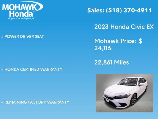 used 2023 Honda Civic car, priced at $24,116