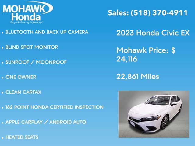 used 2023 Honda Civic car, priced at $24,116