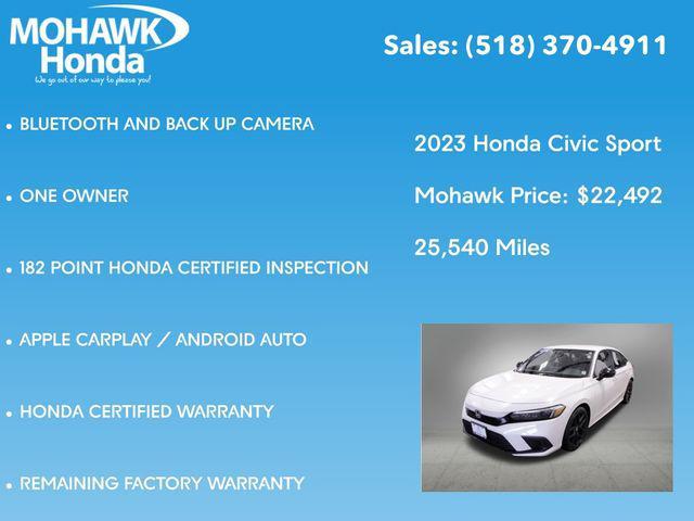 used 2023 Honda Civic car, priced at $22,492