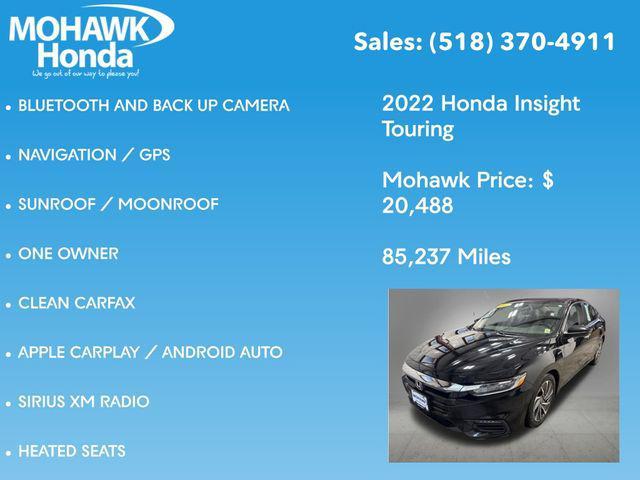 used 2022 Honda Insight car, priced at $20,663