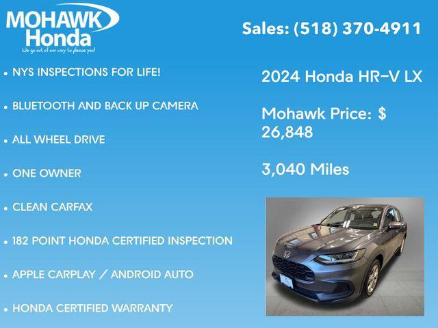used 2024 Honda HR-V car, priced at $27,023