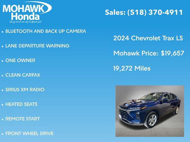 used 2024 Chevrolet Trax car, priced at $19,657