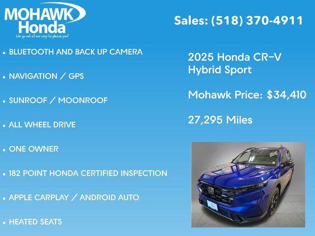 used 2025 Honda CR-V Hybrid car, priced at $34,585
