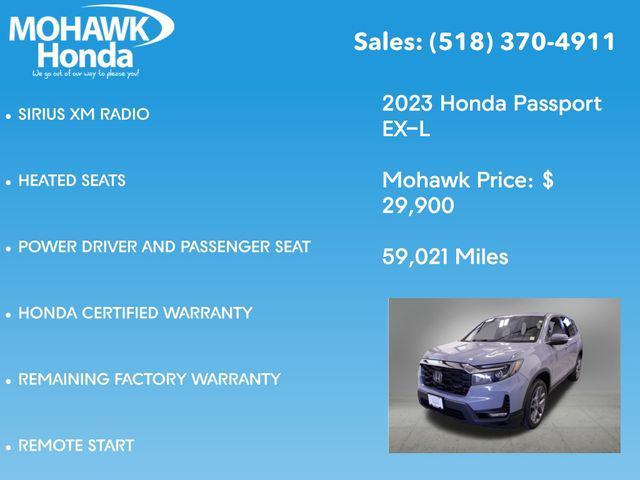 used 2023 Honda Passport car, priced at $29,900