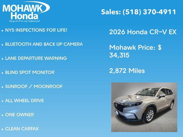 used 2026 Honda CR-V car, priced at $34,490