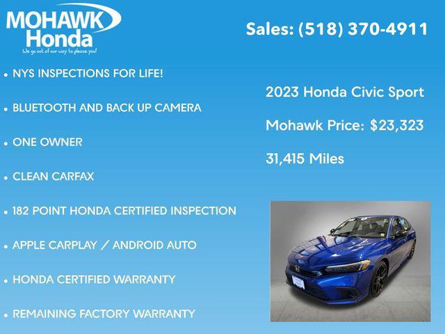 used 2023 Honda Civic car, priced at $23,498