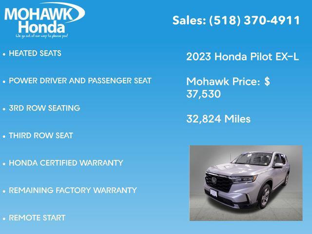 used 2023 Honda Pilot car, priced at $37,530