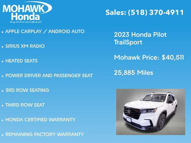 used 2023 Honda Pilot car, priced at $40,511