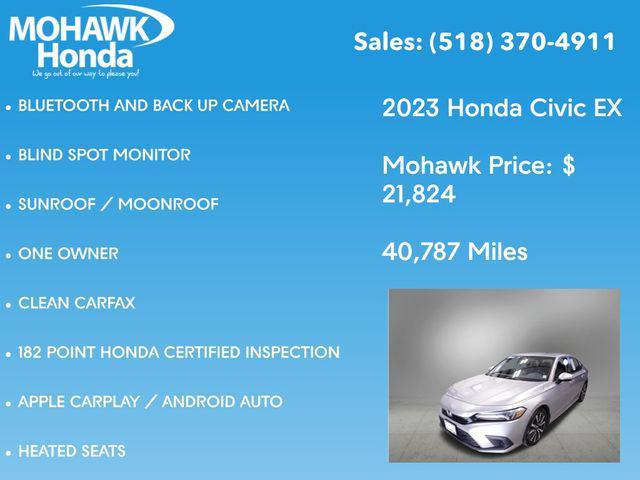 used 2023 Honda Civic car, priced at $21,824